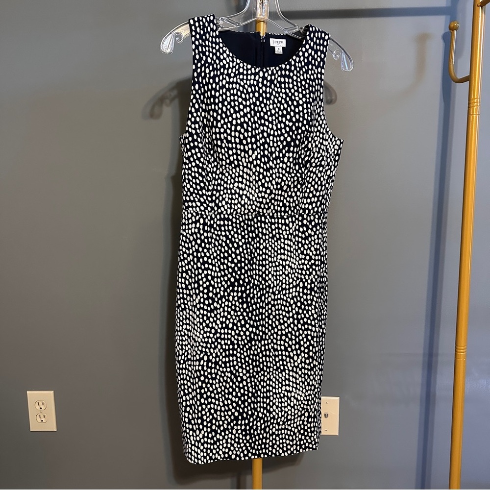 Navy and White Oncilla Dot Dress